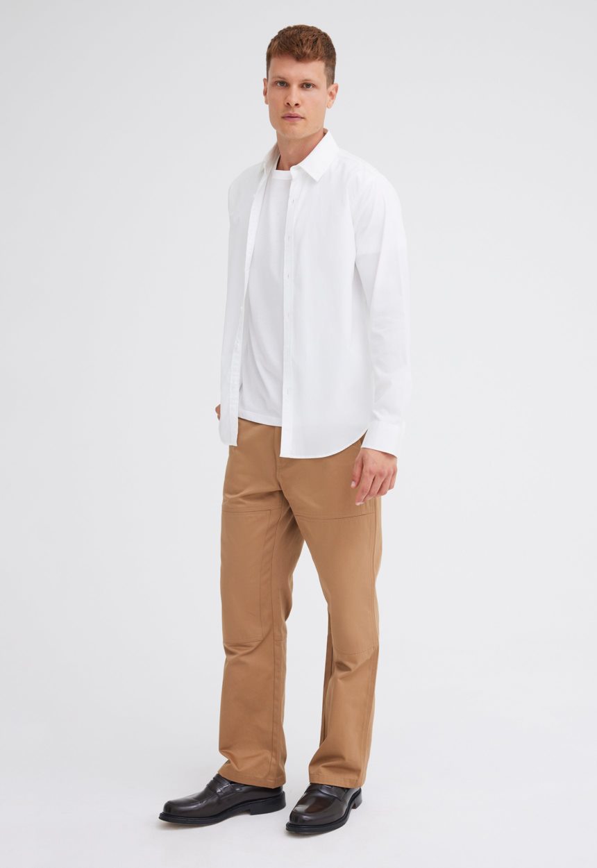 Jac + Jack White Cotton Shirt - White